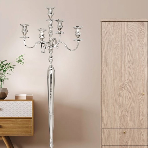 422413 MAXAAS Подсвечник напольный L580, B300, H1550, алюминий, хром