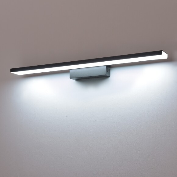 Lightstar Noce 201087 Черная матовая светодиодная подсветка для картин и зеркал шириной 61 см, с выключателем на корпусе и CCT переключением цветности на драйвере, 24Вт 3000;4000;6000К 1710Лм CRI90