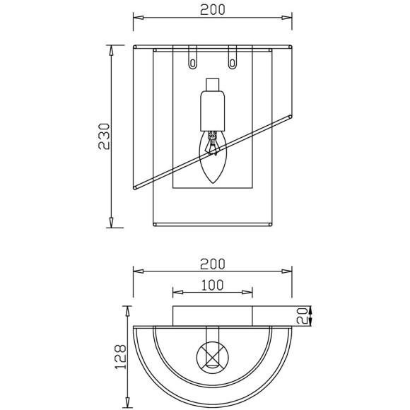 Бра Freya FR5171WL-01BS Earth под лампу 1xE14 40W