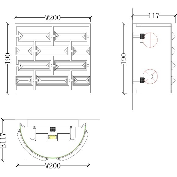 Настенный светильник хрустальный Frontera MOD067WL-01CH