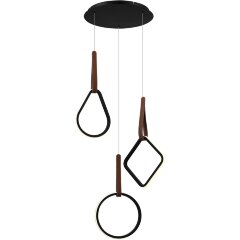 SL6131.403.36 Светильник подвесной ST-Luce Черный/Черный, Терракотовый LED 1*36W 4000K SHAPE