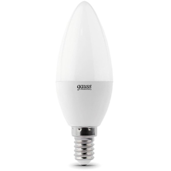 33117T Лампа Gauss Elementary Свеча 7W 450lm 3000K E14 (3 лампы в упаковке) LED 1/40