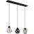 43581 Подвесной потолочный светильник (люстра) DISTAFF, 3Х40W, E27, L900, B185, H1100, сталь, черный