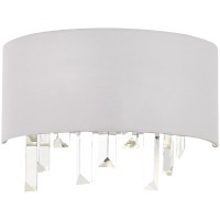 SLE1120-101-02 Светильник настенный Хром/Белый E14 2*40W DAHLIA