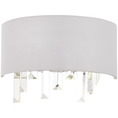 SLE1120-101-02 Светильник настенный Хром/Белый E14 2*40W DAHLIA