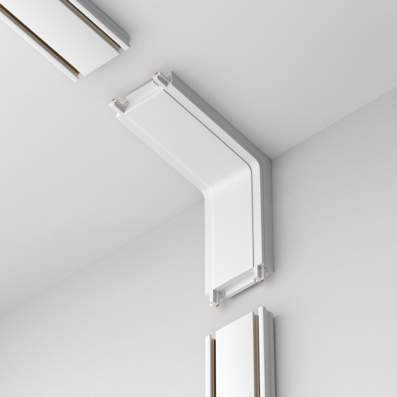 Коннектор с потолка на стену для накладного плоского шинопровода Maytoni Radity TRA084CI-11W