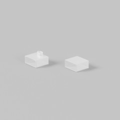 Maytoni 432043 LNM-0410-S-EC Комплект торцевых заглушек для гибкого неона MINI 10x4 мм, включает одну заглушку с выводом провода питания в направлении вбок и одну глухую заглушку