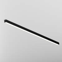 Maytoni LL311032 Накладной линейный современный профильный светодиодный светильник 200 см, черный алюминий, белый матовый рассеиватель, LED 40Вт 4000K 2400Лм CIR90 120° IP33 220V, блок питания 220-24V в комплекте