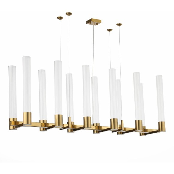SL1229.303.12 Люстра подвесная ST-Luce Латунь/Прозрачный GU10 12*5W TERNI