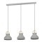 390227 EGLO ESTEPONA Люстра потолочная с тремя лампами E27, серый, металл