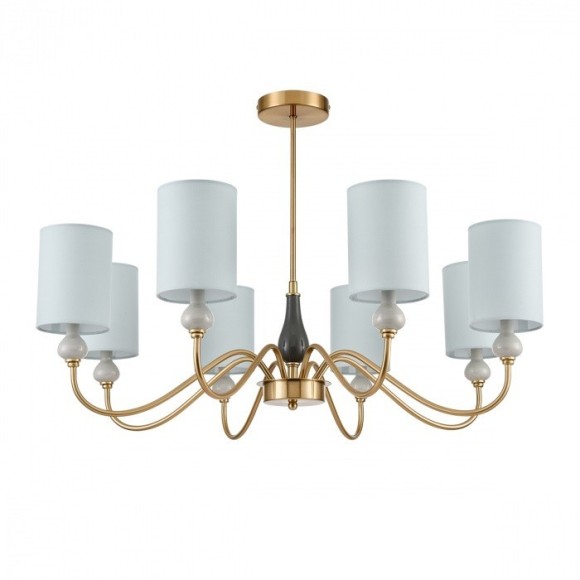 6590/8 CLASSI LN24 латунь/мятный зеленый, металл, керамика/текстиль Люстра подвесная E14 8*40W 220V ANRI 6590/8 CLASSI LN24 латунь/мятный зеленый, металл, керамика/текстиль Люстра подвесная E14 8*40W 220V ANRI