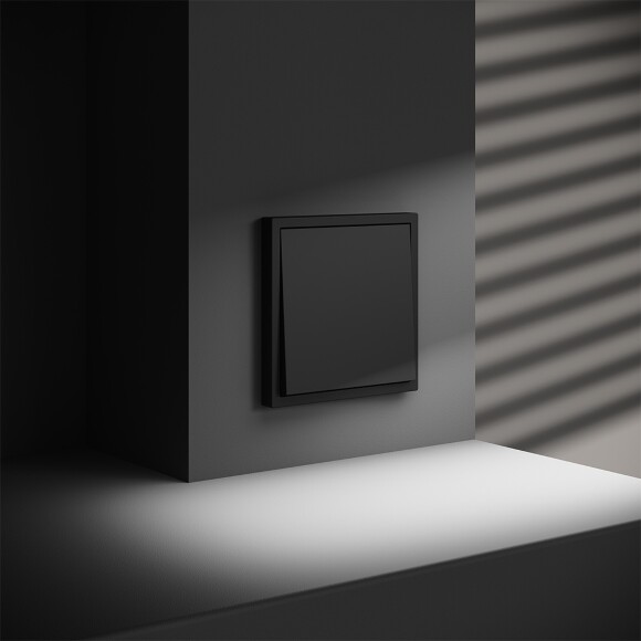 VLS080108 Заглушка для рамки для закрытия розетки черного матового цвета VOLTUM S70 (черный матовый)