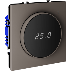 VLS070114 Терморегулятор электронный коричневого цвета. Индикация температуры и датчик для теплого пола. (Мощность 3500 Ватт) VOLTUM S70 (купучино)