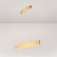 Линейный подвесной светильник Maytoni Step P010PL-L23G3K LED 23Вт 3000K 1600Лм 120° CRI80 золотой матовый металлический корпус, макс. высота 100 см, двойной свет (вниз основной + вверх) Линейный подвесной светильник Maytoni Step P010PL-L23G3K LED 23Вт 3000K 1600Лм 120° CRI80 золотой матовый металлический корпус, макс. высота 100 см, двойной свет (вниз основной + вверх)
