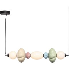 SL6134.443.01 Светильник подвесной ST-Luce черный/зеленый, розовый, желтый, синий, опаловый LED 1*24 FLORENTINI