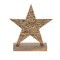 427116 Статуэтка Звезда BALIGUIAN, L150, B50, H165, алюминий, дерево, коричневый, цвет золотой