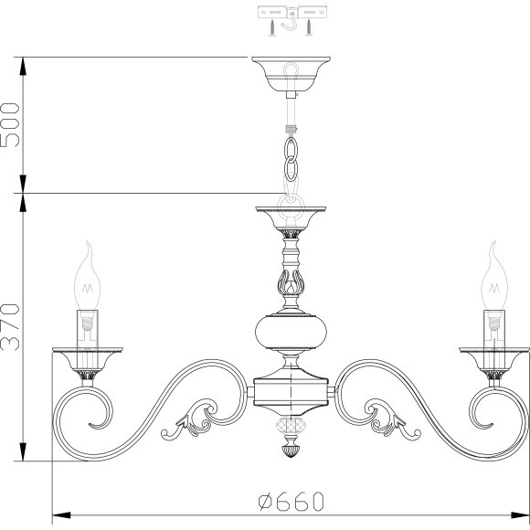 Люстра подвесная Maytoni ARM337-07-R Perla под лампы 7xE14 60W