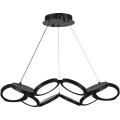 utsenka-SL6508.403.01 Светильник подвесной ST-Luce Черный/Белый LED 1*60W 4000K РИО