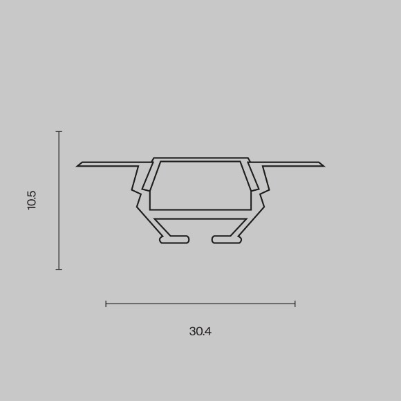 Профиль Led Strip ALM010S-2M