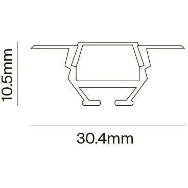 Профиль Led Strip ALM010S-2M