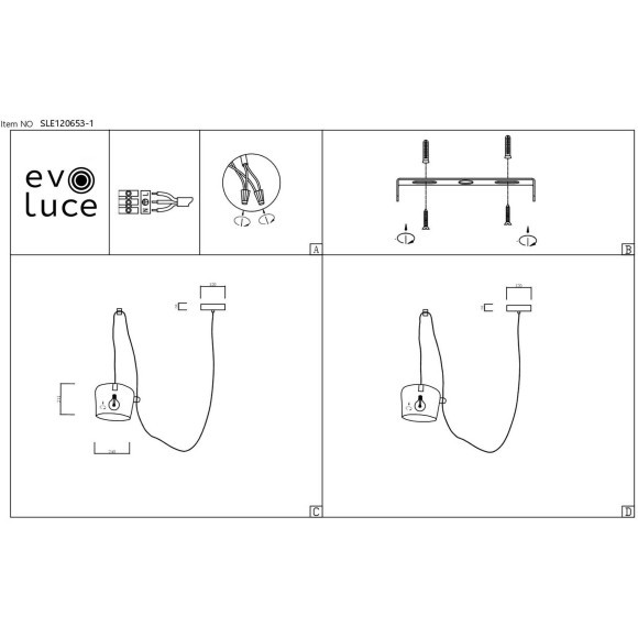 SLE120653-01 Подвес Белый/Белый E27 1*40W TRIESTE SLE120653-01 Подвес Белый/Белый E27 1*40W TRIESTE