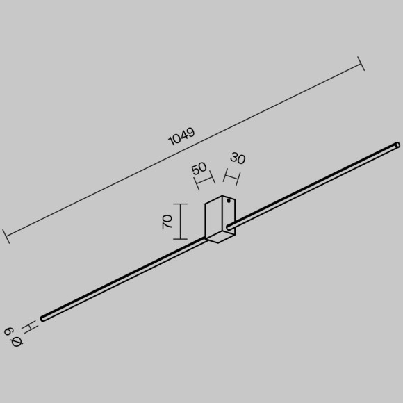 Настенный светильник (бра) Technical C071WL-L12B3K
