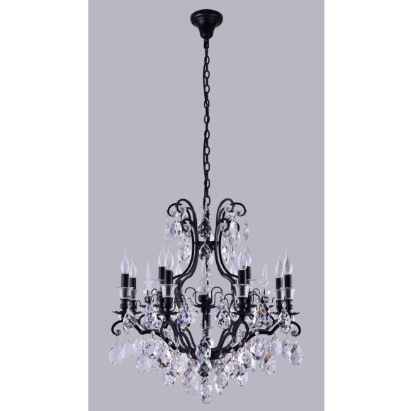 Люстра Crystal Lux MAGNIFICO SP13 BLACK/TRANSPARENT Люстра Crystal Lux MAGNIFICO SP13 BLACK/TRANSPARENT