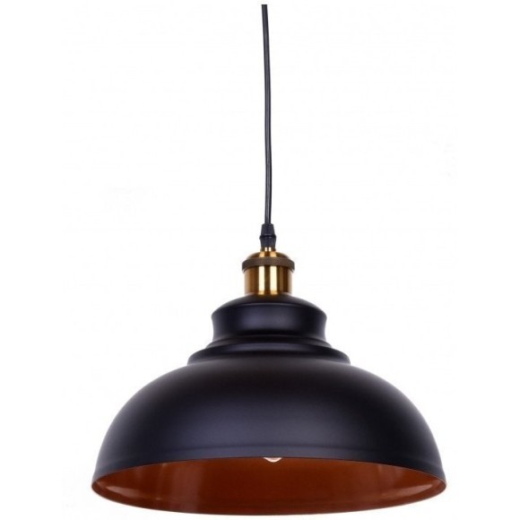Подвесной светильник с 1 плафоном Lumina Deco LDP 6858 BK+BRONZE Boggi под лампу 1xE27 40W