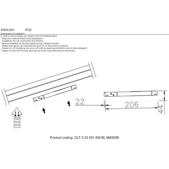 CLT 0.33 001 6W BL M4000K Трековый магнитный светодиодный светильник Crystallux Space 48V CRI90+ 4000К 390Лм 120° 6W CLT 0.33 001 6W BL M4000K Трековый магнитный светодиодный светильник Crystallux Space 48V CRI90+ 4000К 390Лм 120° 6W