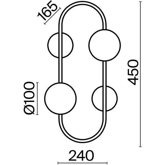 Настенный светильник (бра) Freya FR5233WL-02BS