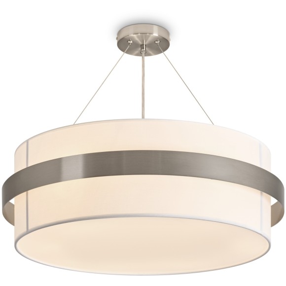 Подвесной светильник с тканевым абажуром 60см под 6 сменных ламп E14 Freya Bride FR5367PL-06N