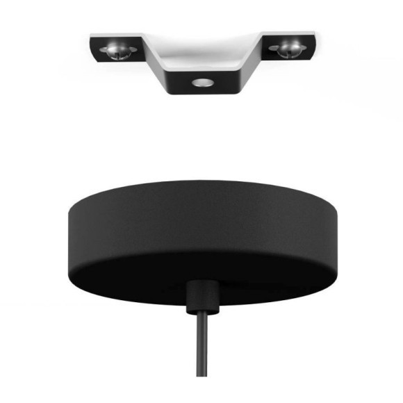 43821 Подвесной потолочный светильник (люстра) SEDBERGH, 1Х40W, E27, H1100, ?200, сталь, черный/стекло, темно-серое полупрозрачное