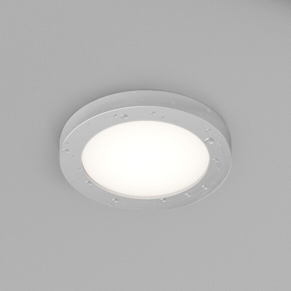 DK3012-AL Встраиваемый светильник влагозащищенный IP44 макс 50Вт GU10 серый алюминий