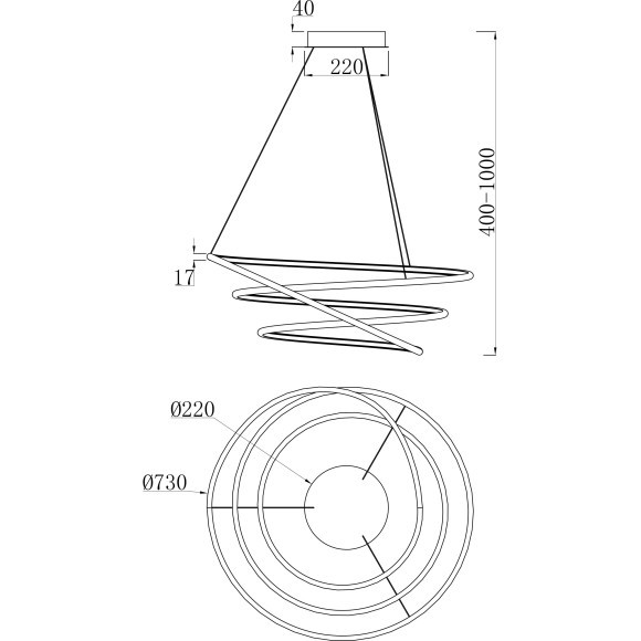 Подвесной светильник Nola MOD100PL-L88W