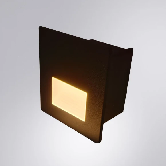 A7123IN-1BK ARTE LAMP PIAZZA Уличный встраиваемый светильник в стены для подсветки лестниц и дорожек