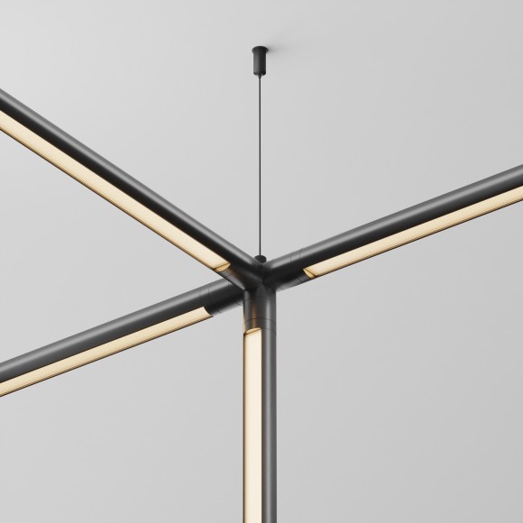 Х-образный вертикальный коннектор для системы Maytoni Shelf без ввода питания CA019L4C-B