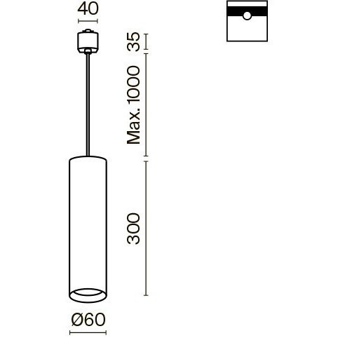 Однофазный двужильный трековый светильник Maytoni Unity TR025-1-GU10-MG Focus под сменную лампу GU10