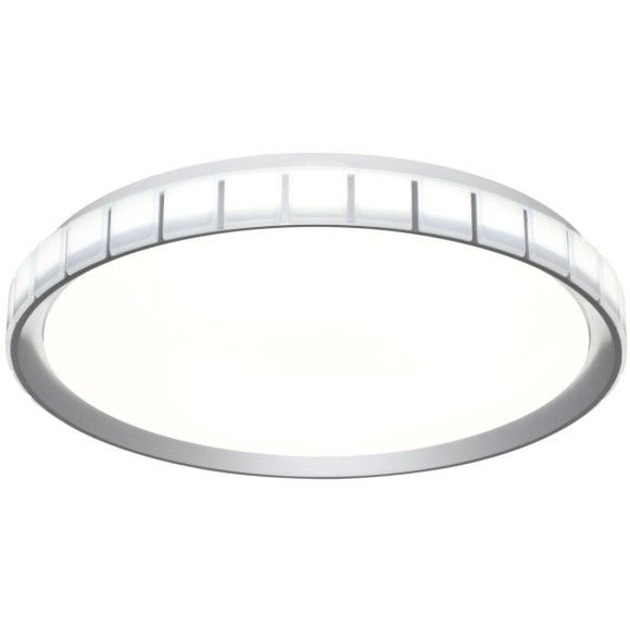 7696/ELN Серебристый настенно-потолочный 50см светильник с перекл. цветовой температуры на драйвере 76Вт 7105Лм 3000;4000;6000К CRI80 IP43 CCT SONEX KUPI SILVER 7696/ELN Серебристый настенно-потолочный 50см светильник с перекл. цветовой температуры на драйвере 76Вт 7105Лм 3000;4000;6000К CRI80 IP43 CCT SONEX KUPI SILVER