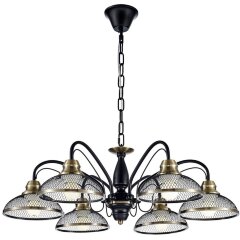Люстра подвесная Lussole LSP-9954 SAFFORD IP21 под лампы 6xE27 360W Люстра подвесная Lussole LSP-9954 SAFFORD IP21 под лампы 6xE27 360W