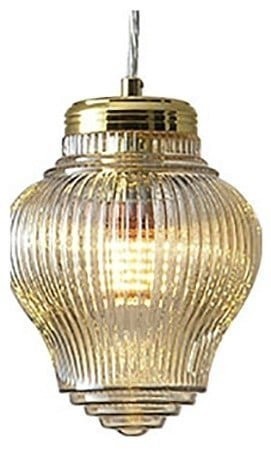 Подвесной светильник с 1 плафоном Newport 6143/S gold/cognac 6140 под лампу 1xE27 100W