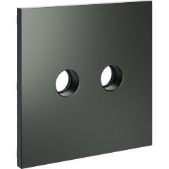 VLS001606 Накладка для розетки телевизионной оконечной TV+SAT (Телевизионный + Спутниковый) титанового цвета VOLTUM S70 (титан)