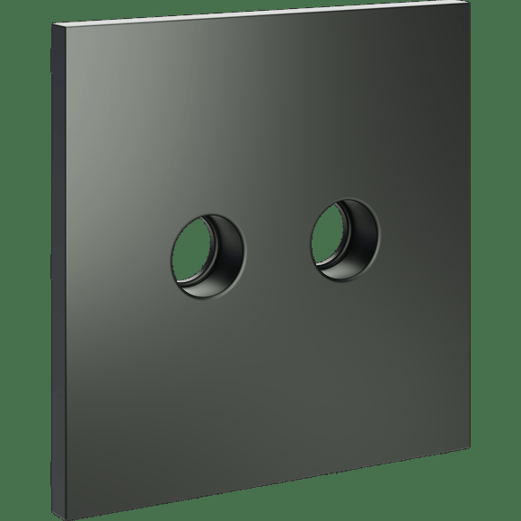 VLS001606 Накладка для розетки телевизионной оконечной TV+SAT (Телевизионный + Спутниковый) титанового цвета VOLTUM S70 (титан)