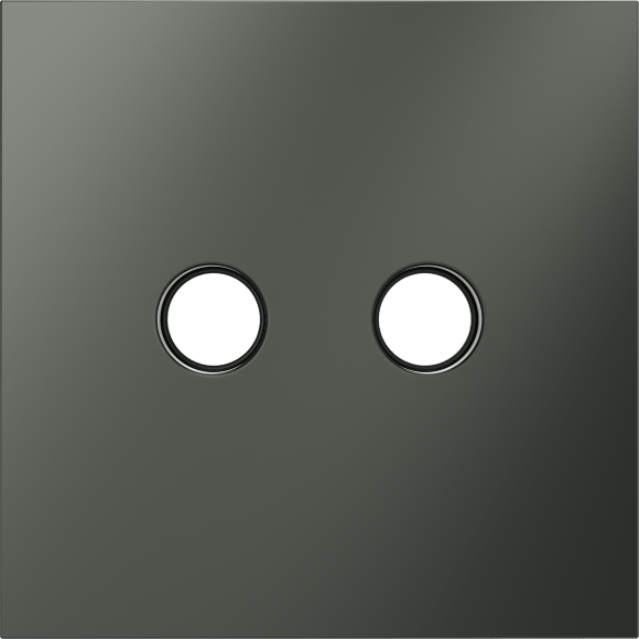 VLS001606 Накладка для розетки телевизионной оконечной TV+SAT (Телевизионный + Спутниковый) титанового цвета VOLTUM S70 (титан)