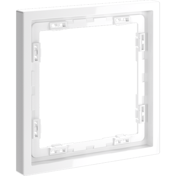 VLS100101 Рамка пластиковая для электрических изделий белого глянцевого цвета VOLTUM серии S70 на 1 пост (белый)