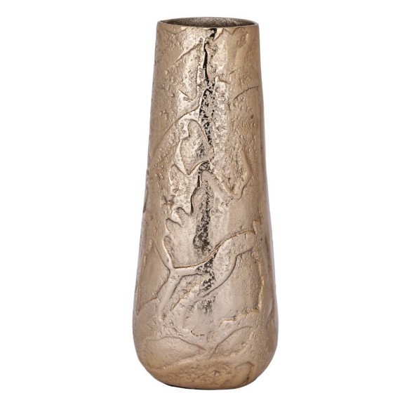 421317 KURASHIKI Ваза декоративная металл золотой H380 Ø160