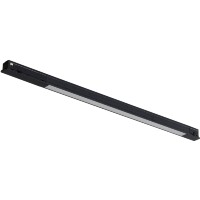 Crystal Lux CLT 0.34 001 10W BL 4000K 1409/371 Низкопрофильный магнитный линейный светильник черного цвета, 402x18x16мм, напряжение 48V 10Вт 850Лм 4000К CRI90 120°