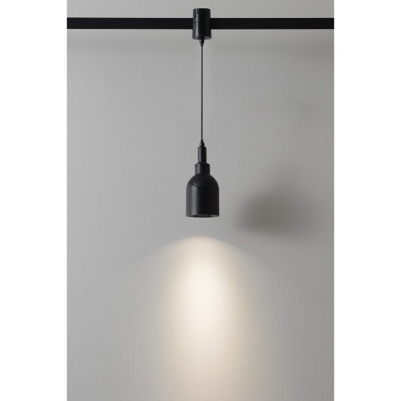 Crystal Lux CLT 0.37 005 7W BL SMART 1409/392 Черный трековый подвесной светильник, для гибкой трек системы TRACE, SMART 7Вт 595Лм 24°CRI90 2700-6500К IP20 48V