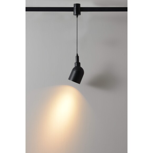 Crystal Lux CLT 0.37 005 7W BL SMART 1409/392 Черный трековый подвесной светильник, для гибкой трек системы TRACE, SMART 7Вт 595Лм 24°CRI90 2700-6500К IP20 48V