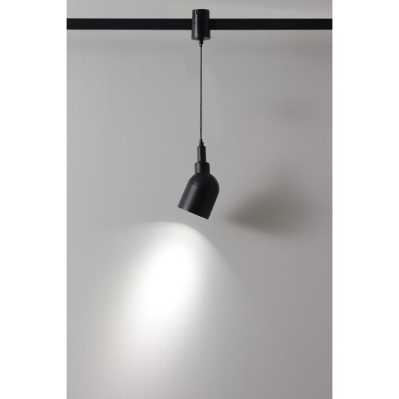 Crystal Lux CLT 0.37 005 7W BL SMART 1409/392 Черный трековый подвесной светильник, для гибкой трек системы TRACE, SMART 7Вт 595Лм 24°CRI90 2700-6500К IP20 48V