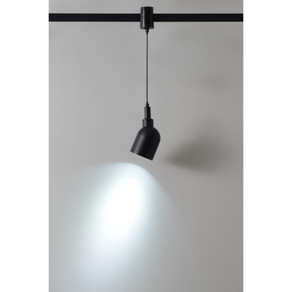 Crystal Lux CLT 0.37 005 7W BL SMART 1409/392 Черный трековый подвесной светильник, для гибкой трек системы TRACE, SMART 7Вт 595Лм 24°CRI90 2700-6500К IP20 48V